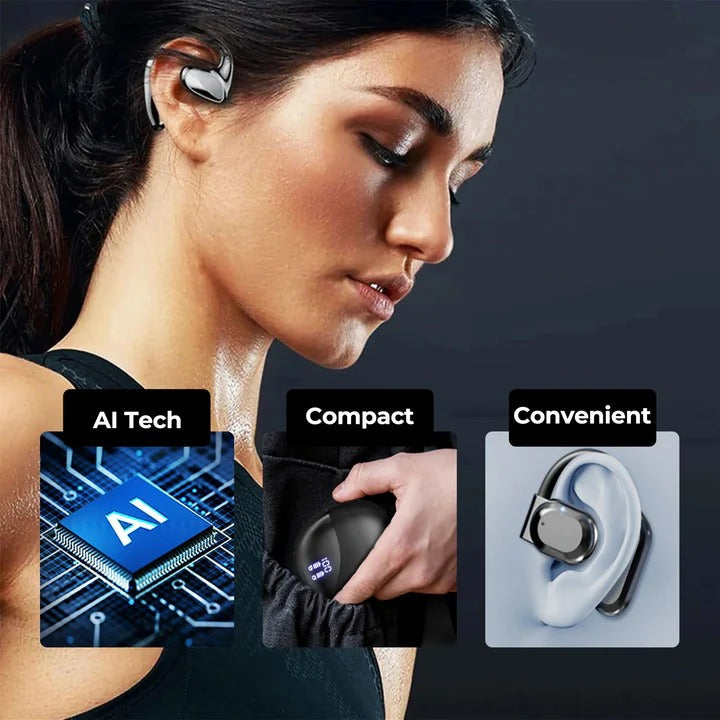 Smart Translation Earbuds with Bluetooth and Charging Case