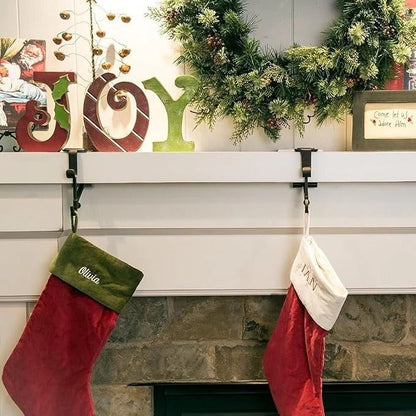 Versatile Mantle Hanger for Stockings and Garlands
