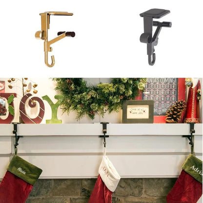 Versatile Mantle Hanger for Stockings and Garlands