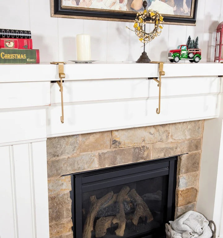 Versatile Mantle Hanger for Stockings and Garlands