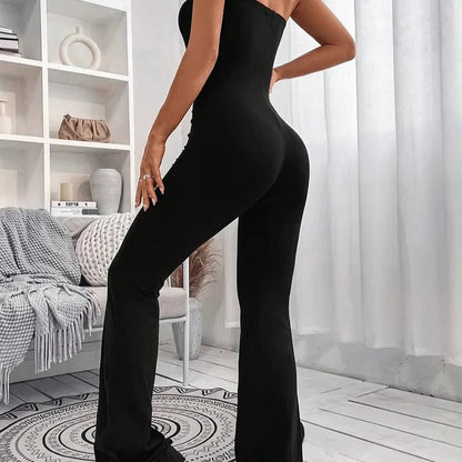 Effortlessly Chic Adjustable Waist Flared Pants for Women