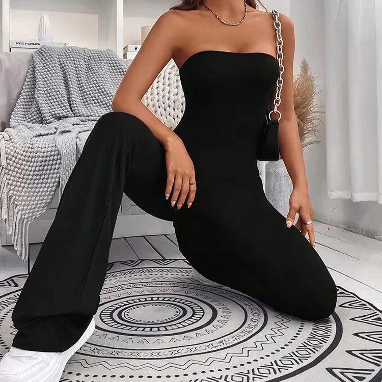 Effortlessly Chic Adjustable Waist Flared Pants for Women