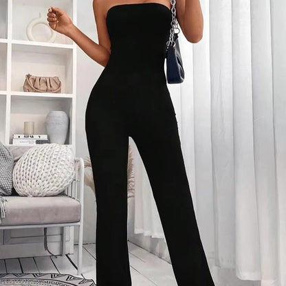 Effortlessly Chic Adjustable Waist Flared Pants for Women