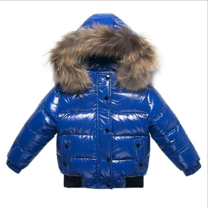 Cozy Kids Winter Jacket with Waterproof Protection and Fur Trimmed Hood