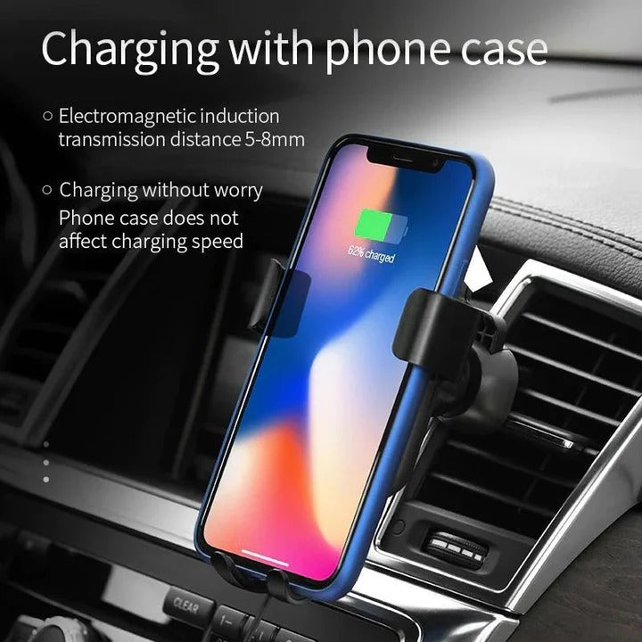 Smart Auto-Adjust Wireless Car Charger for Dashboard Use