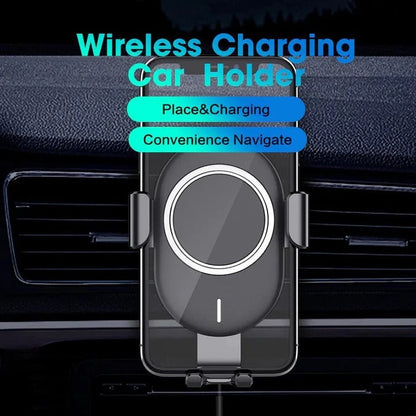 Smart Auto-Adjust Wireless Car Charger for Dashboard Use