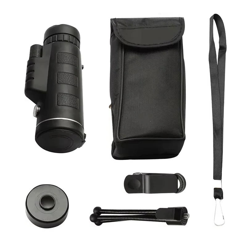 Versatile Monocular Telescope for Nature Lovers, 40x60 Zoom with Smartphone Adapter
