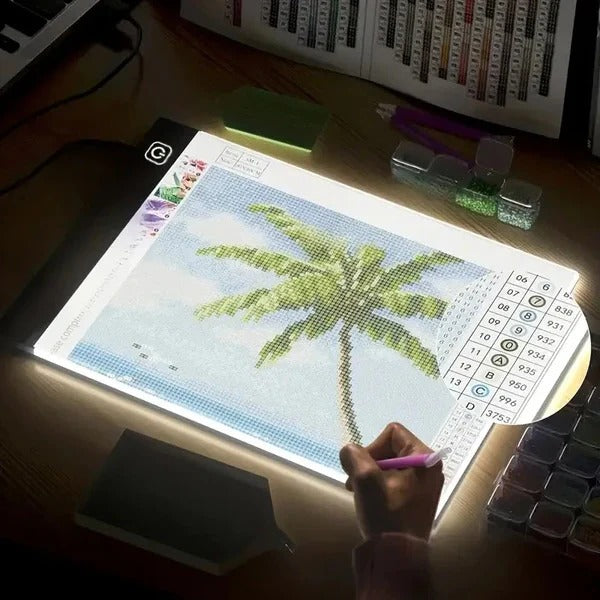 Portable LED Light Tracing Pad with Adjustable Brightness
