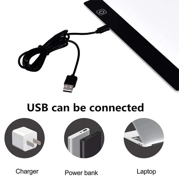 Portable LED Light Tracing Pad with Adjustable Brightness