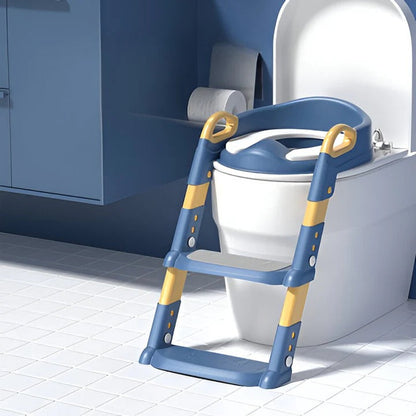 Kid-Friendly Toilet Training Seat with Step Ladder