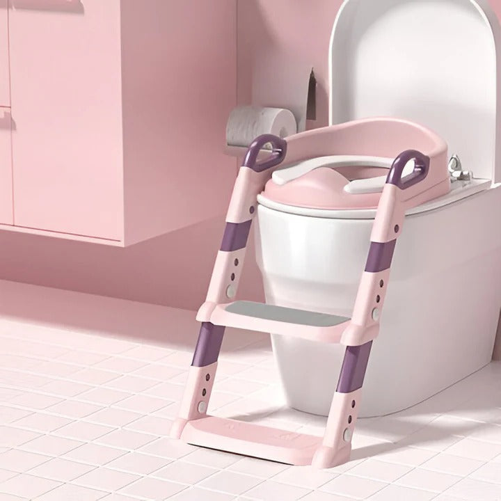 Kid-Friendly Toilet Training Seat with Step Ladder