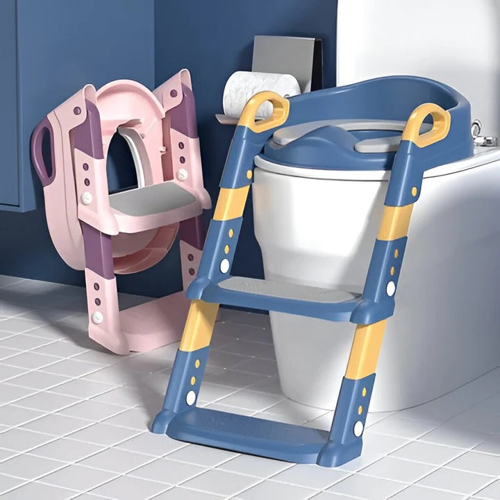 Kid-Friendly Toilet Training Seat with Step Ladder