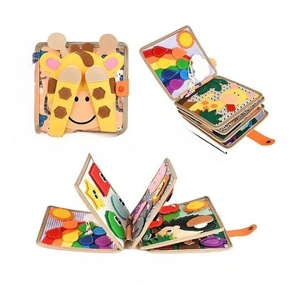 Engaging Activity Book with Textures and Carry Handle for Kids