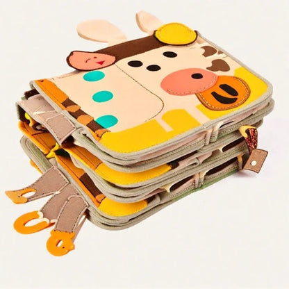 Engaging Activity Book with Textures and Carry Handle for Kids