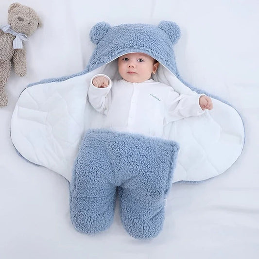 Cozy Infant Swaddle Blanket with Plush Lining