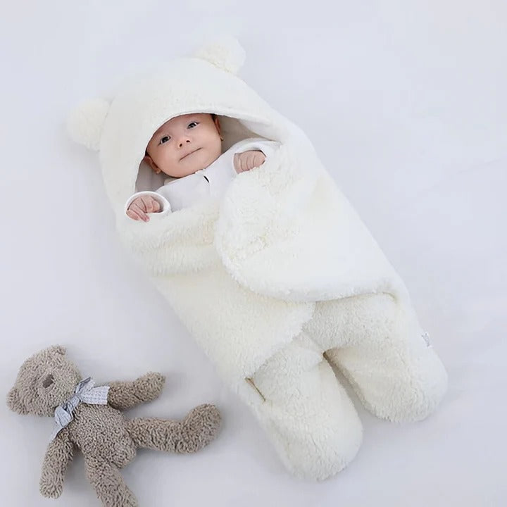 Cozy Infant Swaddle Blanket with Plush Lining