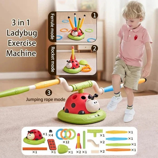 Versatile 3-in-1 Play Set for Kids: Jump, Toss, and Launch