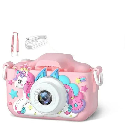 Adventure-Ready Kids Camera with Dual Lens and Rechargeable Power