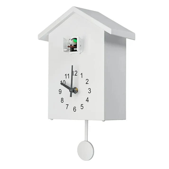 Charming Wall Clock with Adjustable Bird Call Feature