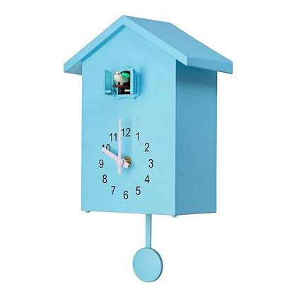 Charming Wall Clock with Adjustable Bird Call Feature