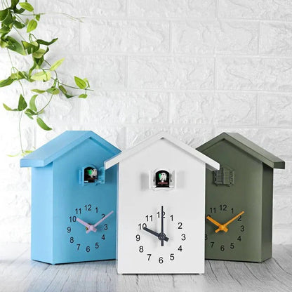 Charming Wall Clock with Adjustable Bird Call Feature