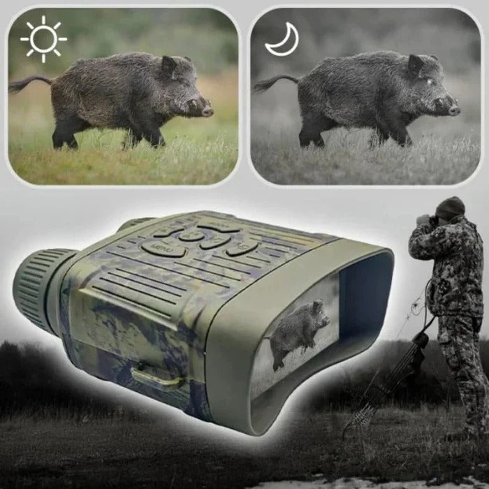 Enhanced Night Vision Binoculars with HD Display and Zoom Features