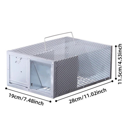 Durable Metal Rodent Trap with Secure Locking Mechanism