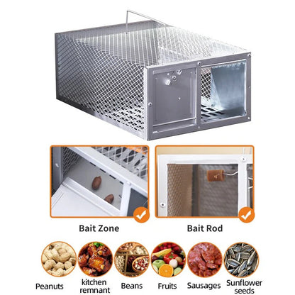 Durable Metal Rodent Trap with Secure Locking Mechanism