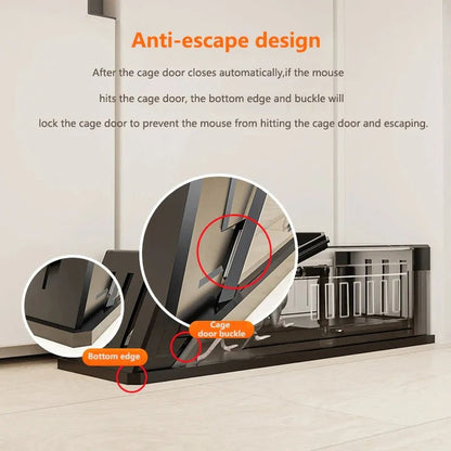 Eco-Friendly Mouse Capture Trap with Secure Locking Mechanism