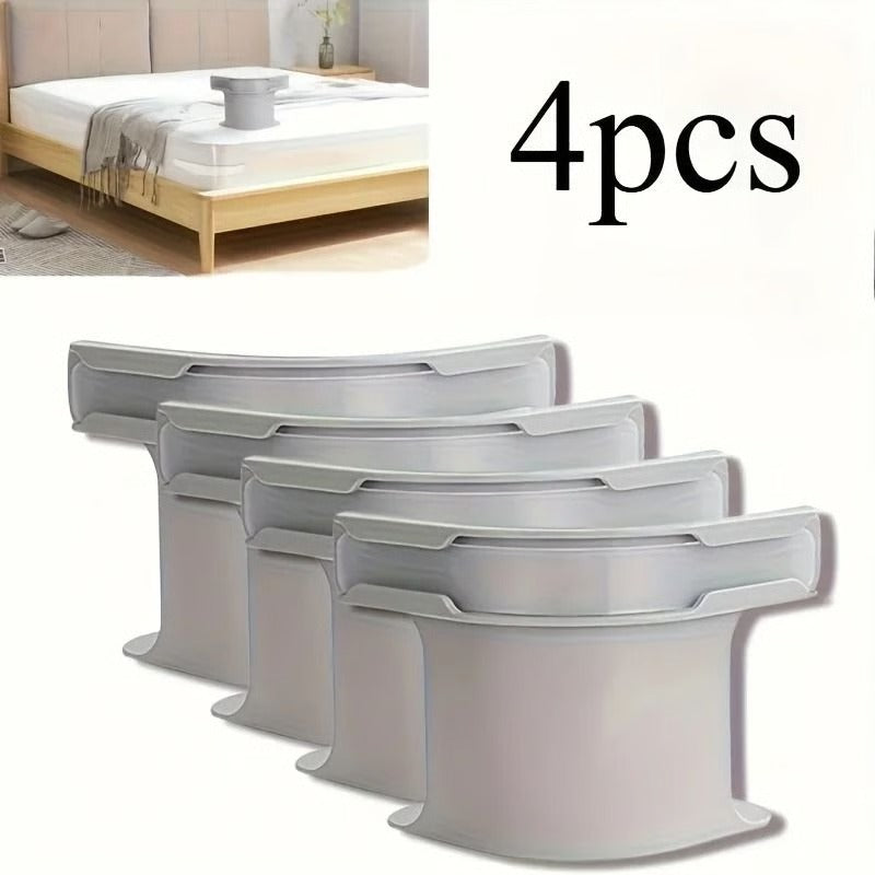 SecureFit Sheet Clips with Elastic Straps for All Mattress Types, 4 Pack
