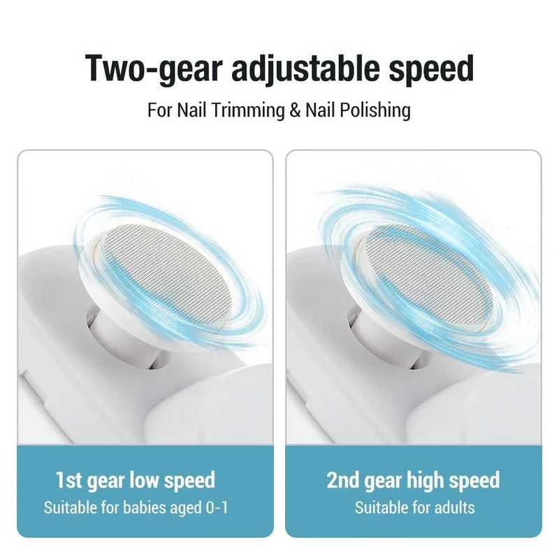Rechargeable Nail Care Device with LED Light for All Ages