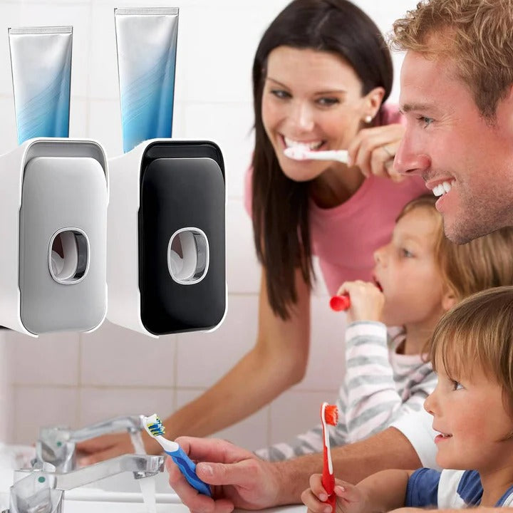 Smart Wall-Mounted Toothpaste Dispenser with Night Light