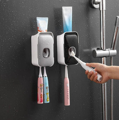 Smart Wall-Mounted Toothpaste Dispenser with Night Light