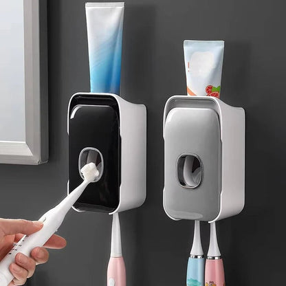 Smart Wall-Mounted Toothpaste Dispenser with Night Light