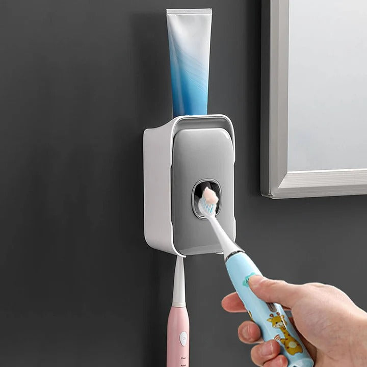 Smart Wall-Mounted Toothpaste Dispenser with Night Light