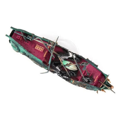 Underwater Treasure Ship Aquarium Ornament with Bubble Feature