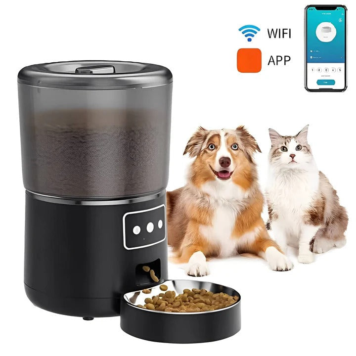Smart Pet Feeder with Mobile Control and Large Capacity