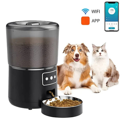 Smart Pet Feeder with Mobile Control and Large Capacity