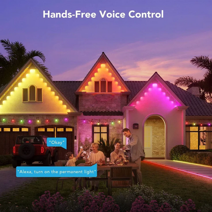 100ft Smart LED Roofline Light Strand with App Control