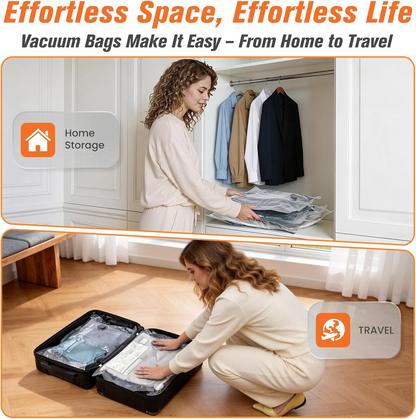 Space-Saving Vacuum Storage Bags with Cordless Pump, 15-Piece Set