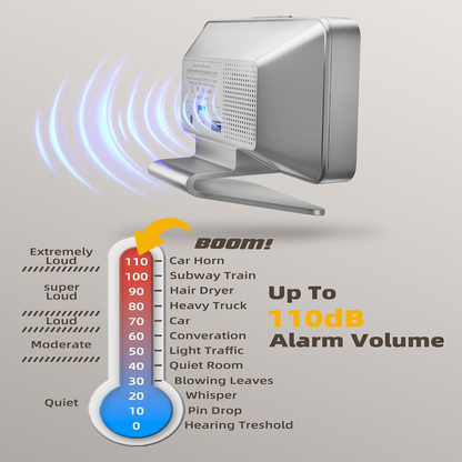 Smart Alarm Clock with Battery Backup and USB Charging Port