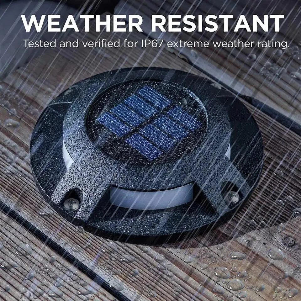 Solar-Powered Pathway Lighting with Dusk Sensor and 80-Hour Battery Life