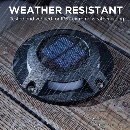 Solar-Powered Pathway Lighting with Dusk Sensor and 80-Hour Battery Life
