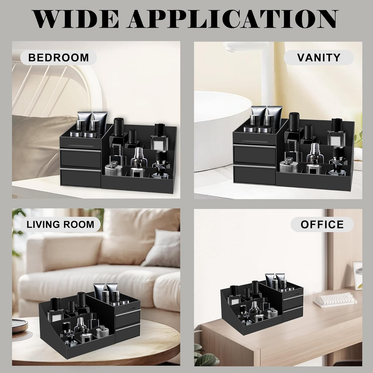 Elegant Organizer with Multiple Slots and Secure Base for Your Essentials