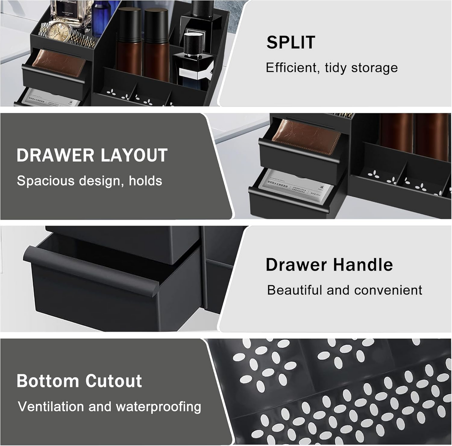 Elegant Organizer with Multiple Slots and Secure Base for Your Essentials