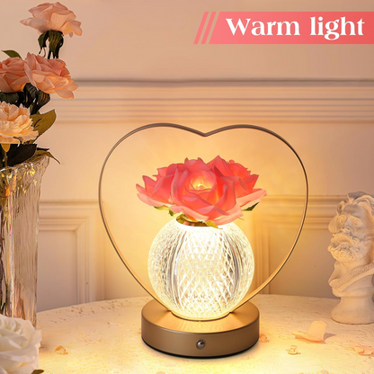 Rechargeable Floral Glow Lamp with Touch Dimming Feature