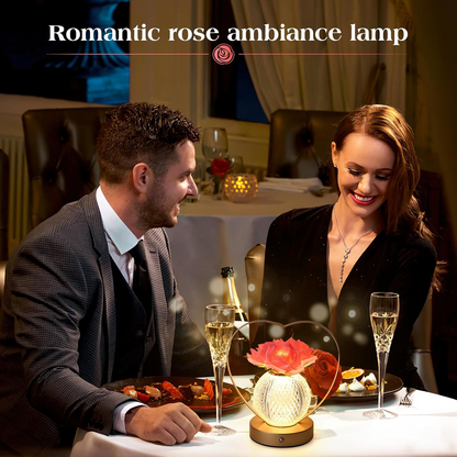 Rechargeable Floral Glow Lamp with Touch Dimming Feature