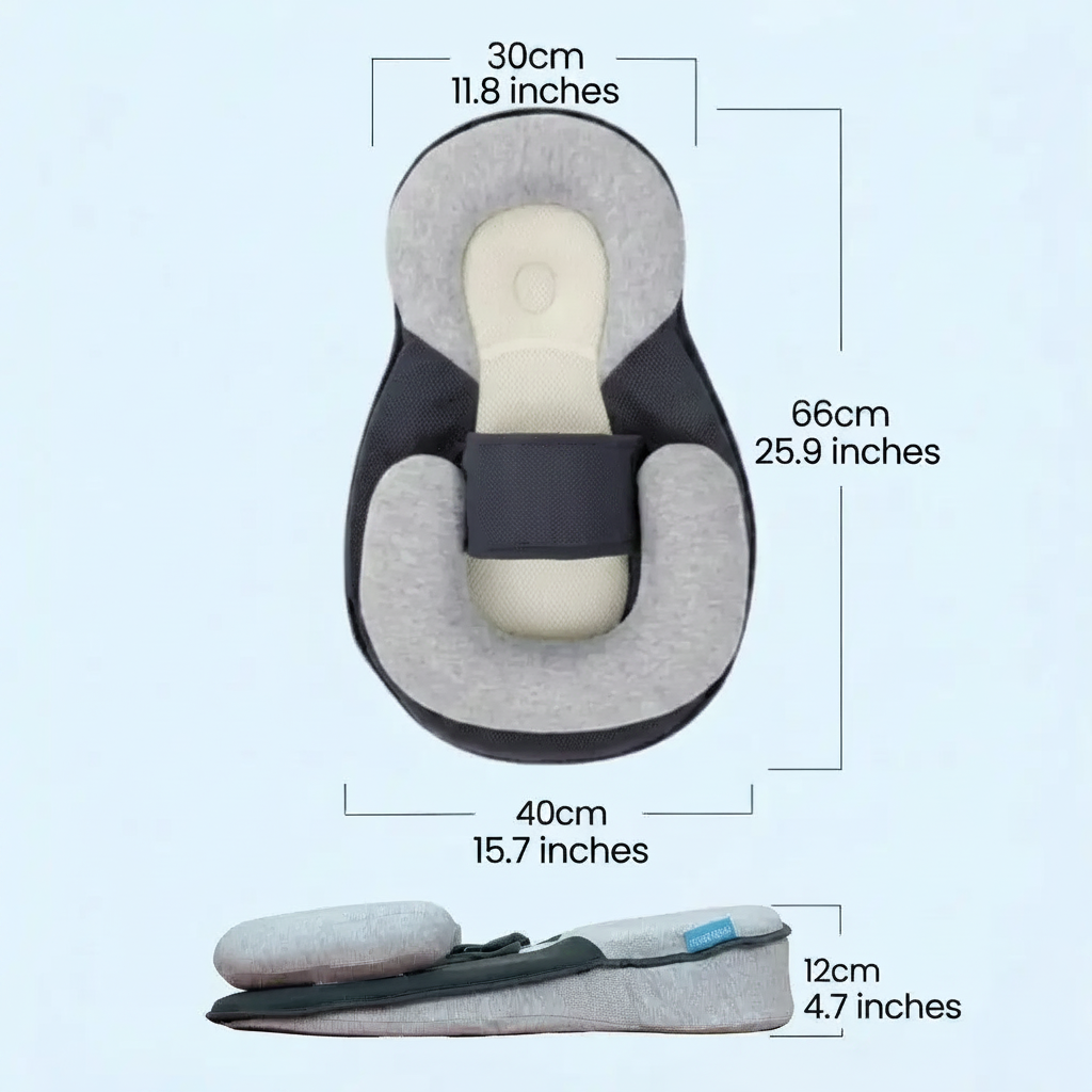 Gentle Incline Baby Cradle with Secure Safety Harness