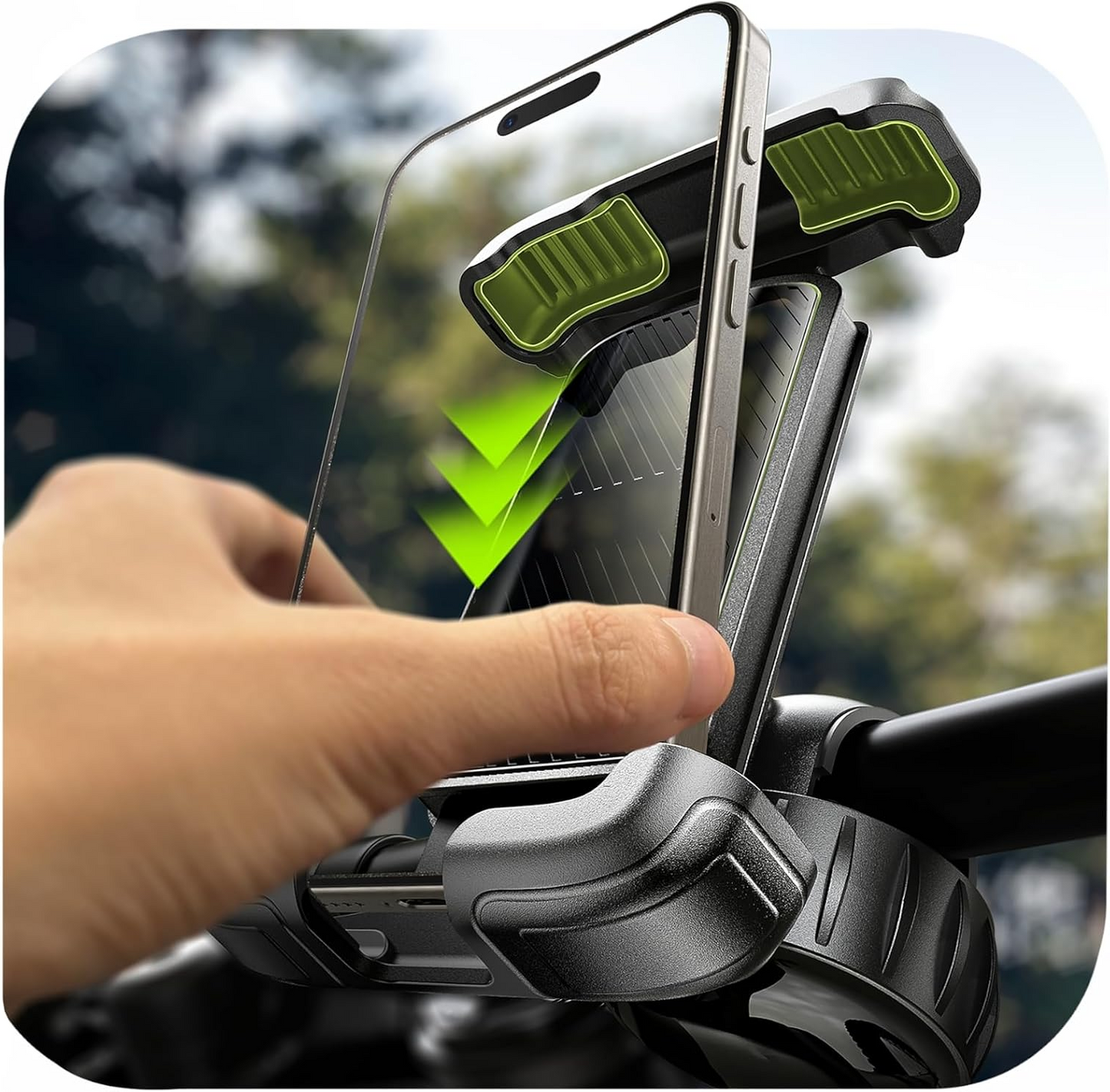 Universal Bike Phone Holder with 360-Degree Rotation