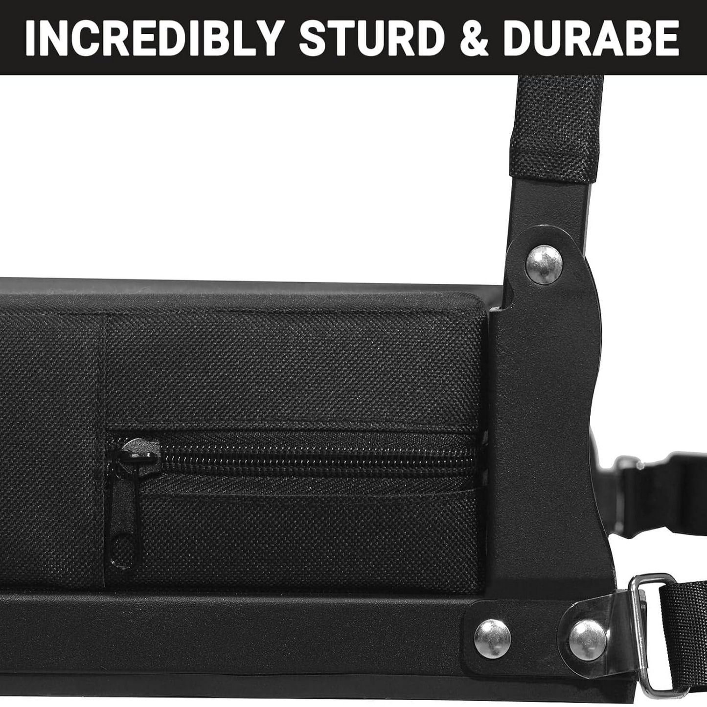 Portable Stadium Seat with Adjustable Backrest and Carry Strap